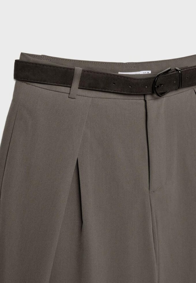 Pantalones Maxi-Dart con cinturón Pantalones Maxi-Dart con cinturón