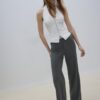 Pantalones rectos de corte ajustado Pantalones rectos de corte ajustado
