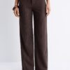 Pantalones rectos de corte ajustado Pantalones rectos de corte ajustado