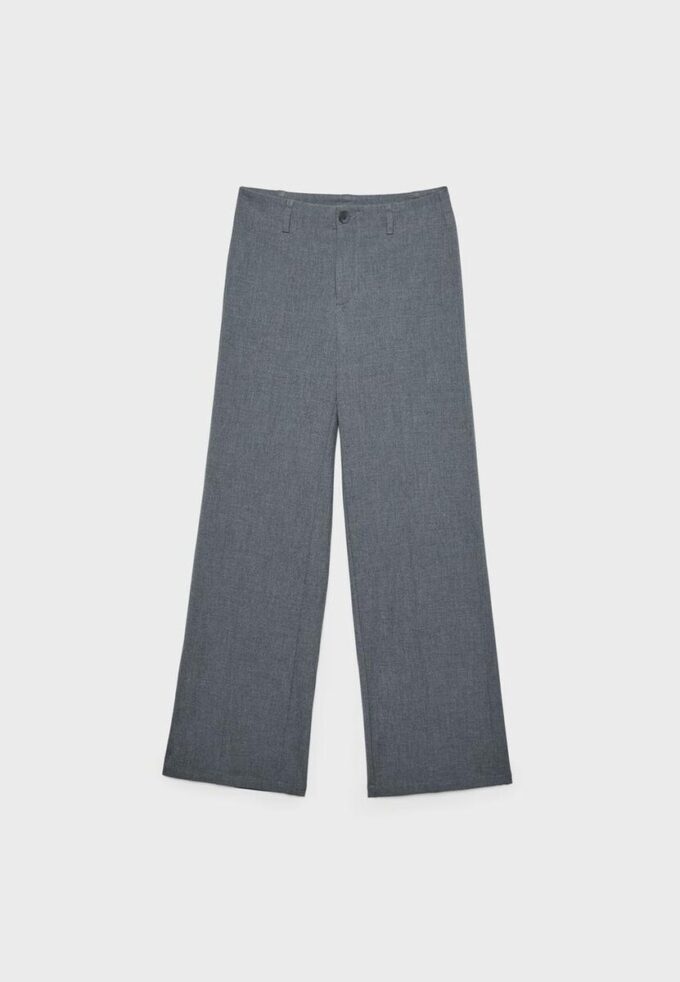 Pantalones rectos de corte ajustado Pantalones rectos de corte ajustado