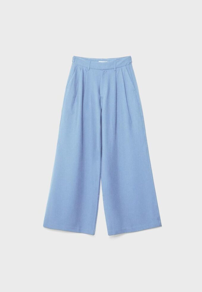 Pantalones rústicos Wide Leg con botones ajustables Pantalones rústicos Wide Leg con botones ajustables