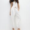 Pantalones sarouel con efecto lino Pantalones sarouel con efecto lino