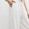 Pantalones sarouel con efecto lino Pantalones sarouel con efecto lino