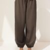Pantalones sarouel con efecto lino Pantalones sarouel con efecto lino