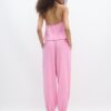 Pantalones sarouel con efecto lino Pantalones sarouel con efecto lino