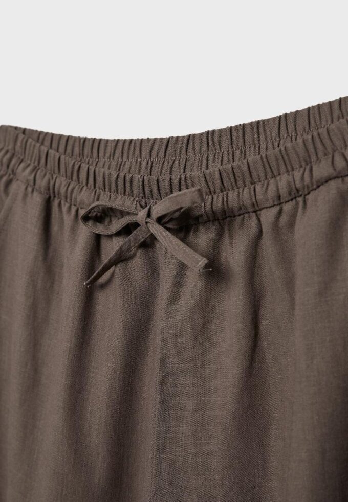 Pantalones sarouel con efecto lino Pantalones sarouel con efecto lino