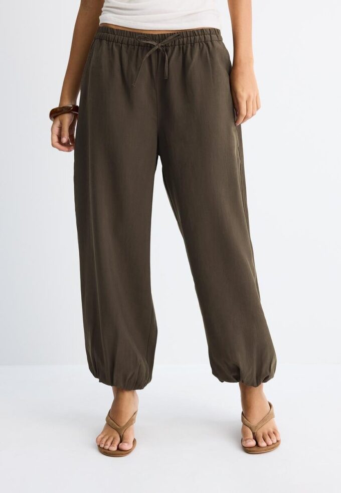 Pantalones sarouel de lyocell Pantalones sarouel de lyocell