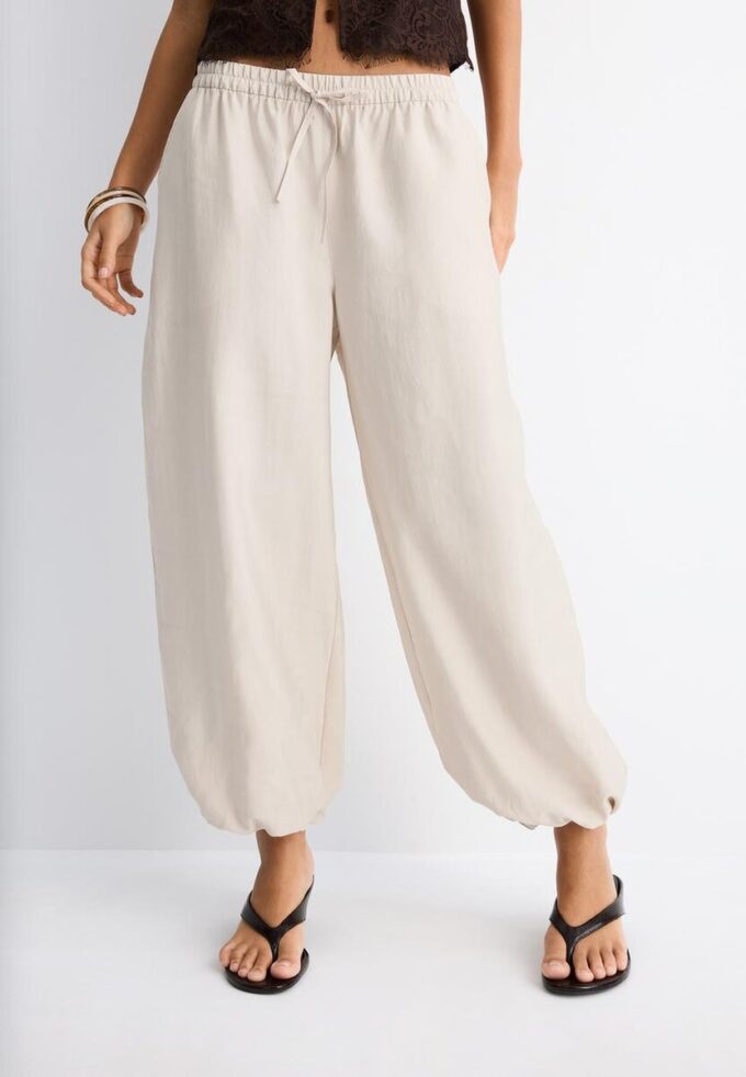 Pantalones sarouel de lyocell Pantalones sarouel de lyocell