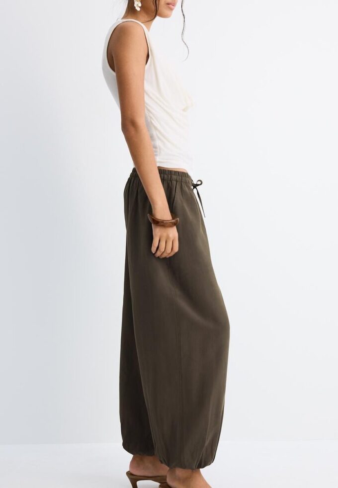 Pantalones sarouel de lyocell Pantalones sarouel de lyocell