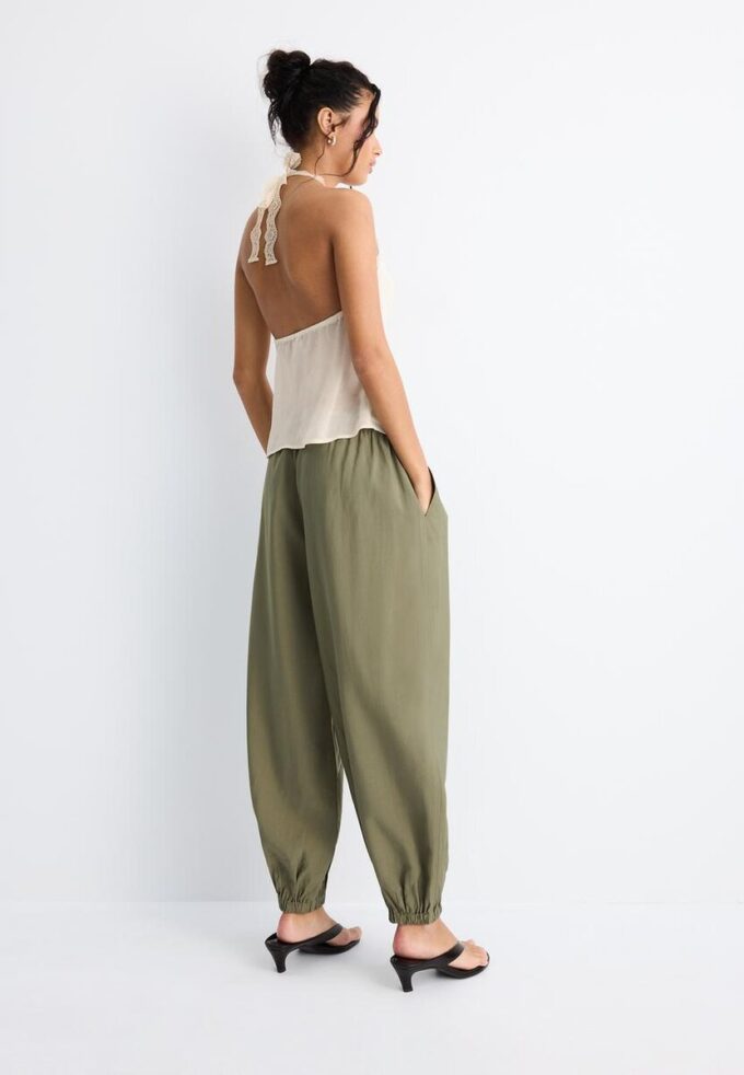 Pantalones sarouel de lyocell Pantalones sarouel de lyocell