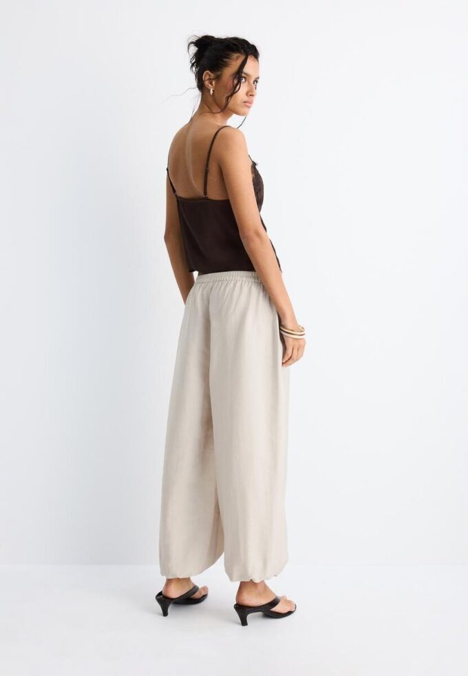Pantalones sarouel de lyocell Pantalones sarouel de lyocell