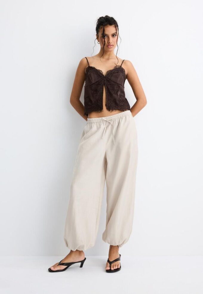 Pantalones sarouel de lyocell Pantalones sarouel de lyocell