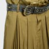 Pantalones sarouel de satén con cinturón Pantalones sarouel de satén con cinturón
