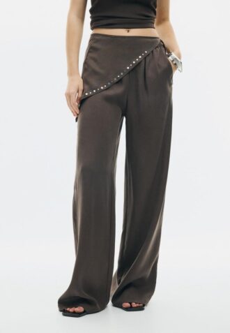 Pantalones tipo bufanda de lyocell