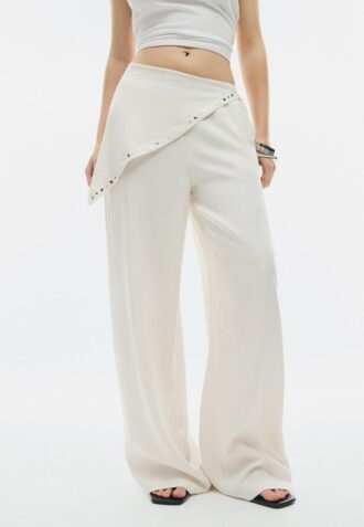 Pantalones tipo bufanda de lyocell