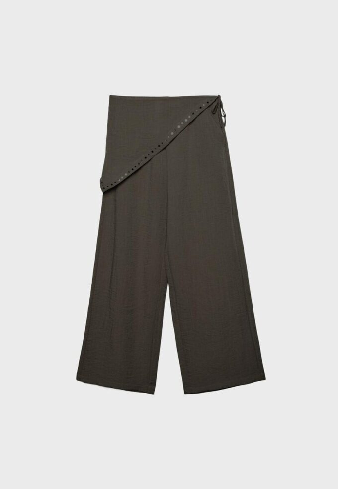 Pantalones tipo bufanda de lyocell Pantalones tipo bufanda de lyocell