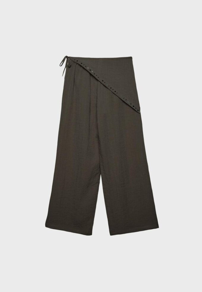 Pantalones tipo bufanda de lyocell Pantalones tipo bufanda de lyocell