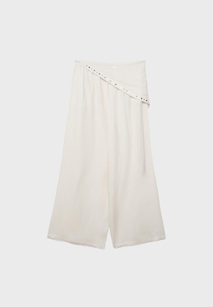 Pantalones tipo bufanda de lyocell Pantalones tipo bufanda de lyocell