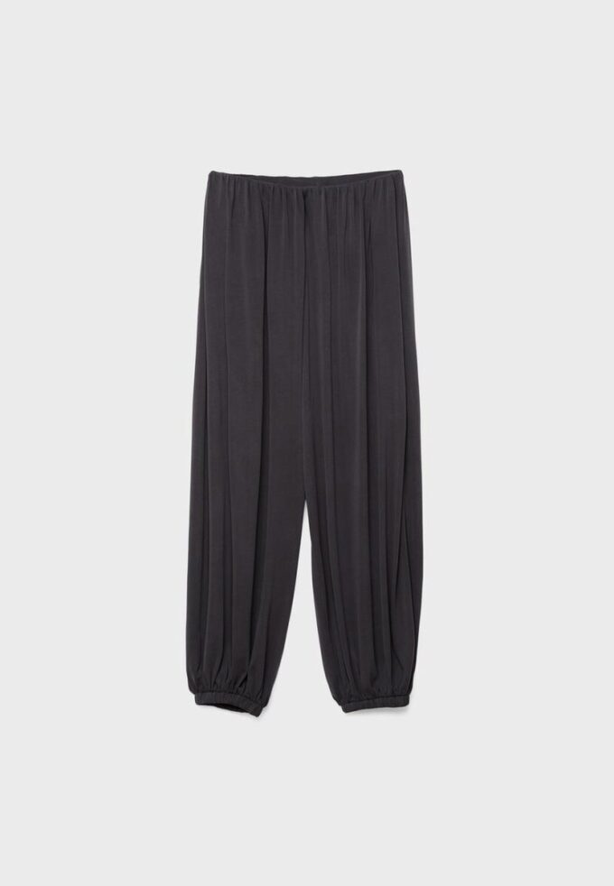 Pantalones tipo globo fluidos de tacto suave Pantalones tipo globo fluidos de tacto suave