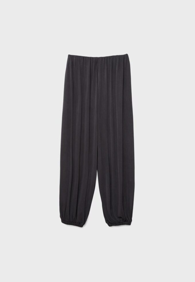Pantalones tipo globo fluidos de tacto suave Pantalones tipo globo fluidos de tacto suave