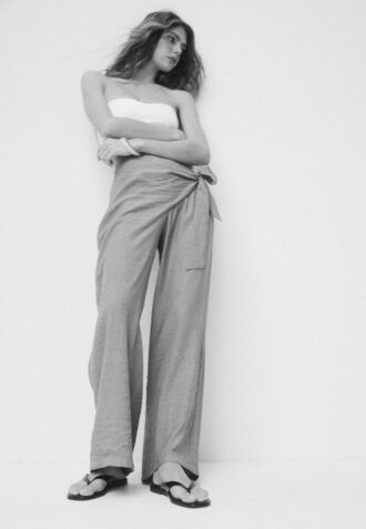 Pantalones tipo pareo fluidos