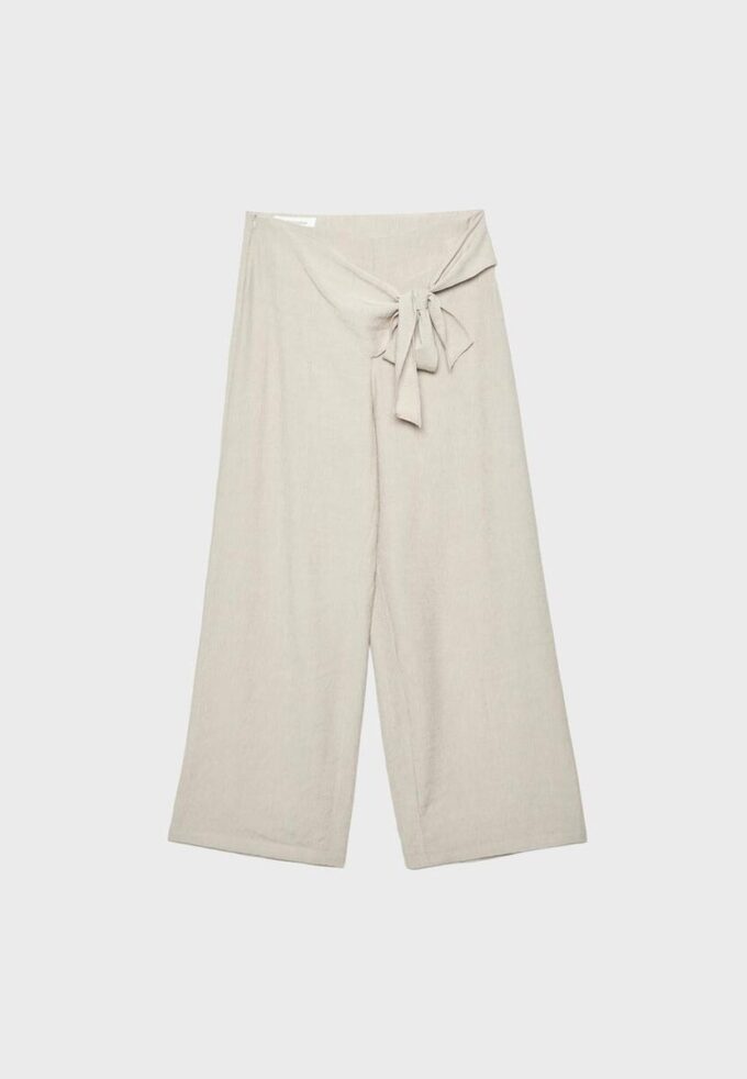 Pantalones tipo pareo fluidos Pantalones tipo pareo fluidos