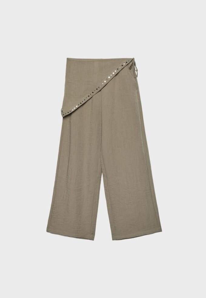 Pantalones tipo pareo fluidos Pantalones tipo pareo fluidos