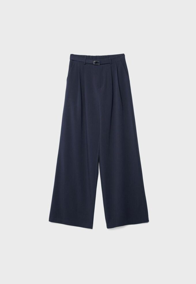 Pantalones Wide Leg con detalle de hebilla Pantalones Wide Leg con detalle de hebilla
