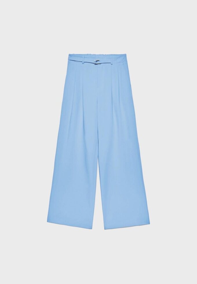 Pantalones Wide Leg con detalle de hebilla Pantalones Wide Leg con detalle de hebilla