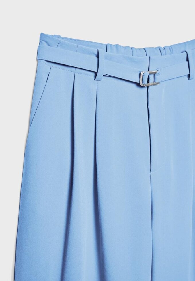 Pantalones Wide Leg con detalle de hebilla Pantalones Wide Leg con detalle de hebilla