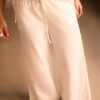 Pantalones Wide Leg con efecto lino Pantalones Wide Leg con efecto lino