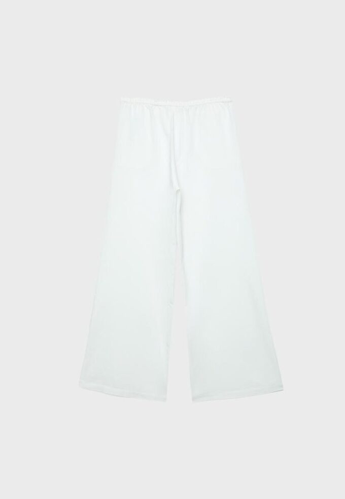 Pantalones Wide Leg con efecto lino Pantalones Wide Leg con efecto lino
