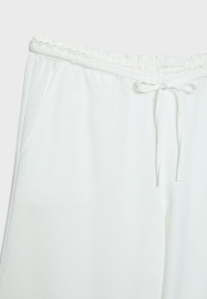 Pantalones Wide Leg con efecto lino Pantalones Wide Leg con efecto lino
