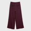 Pantalones Wide Leg de felpa con detalle de ribete Pantalones Wide Leg de felpa con detalle de ribete