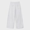 Pantalones Wide Leg de felpa con detalle de ribete Pantalones Wide Leg de felpa con detalle de ribete