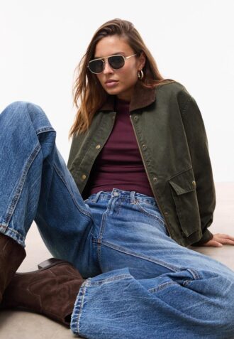 Parka corta encerada Contrast Parka corta encerada Contrast
