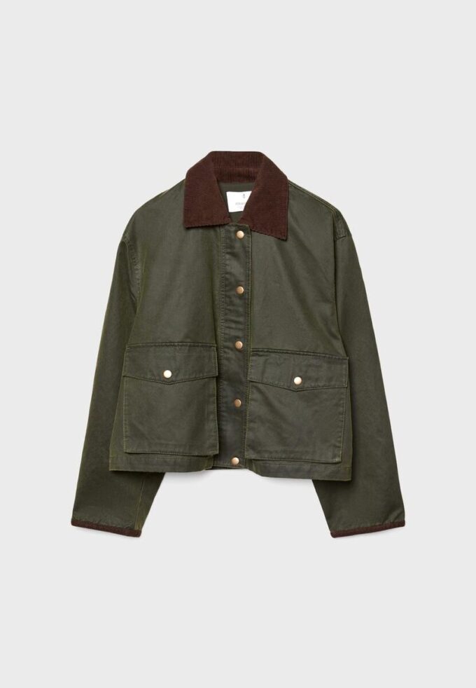 Parka corta encerada Contrast Parka corta encerada Contrast