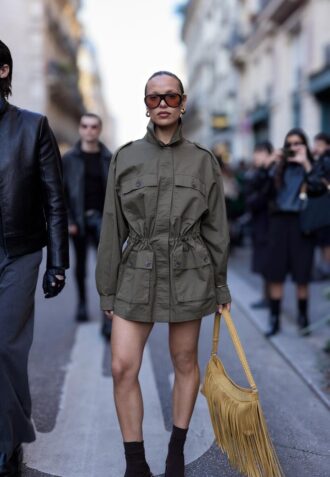 Parka de algodón con bolsillos