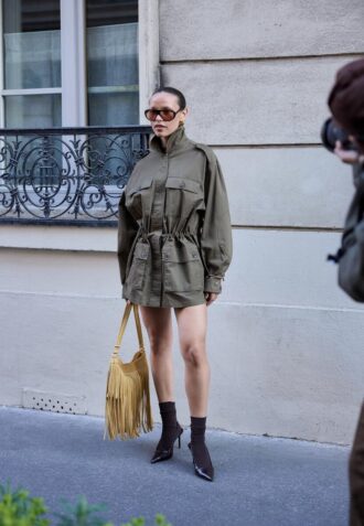 Parka de algodón con bolsillos