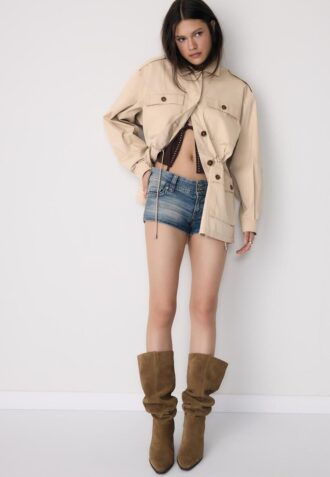 Parka de algodón con bolsillos