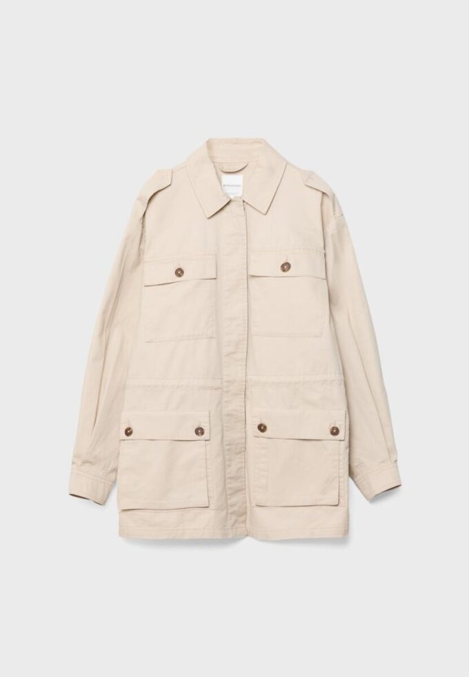 Parka de algodón con bolsillos Parka de algodón con bolsillos