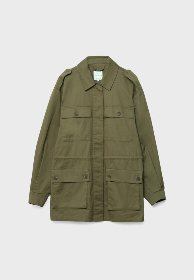 Parka de algodón con bolsillos Parka de algodón con bolsillos