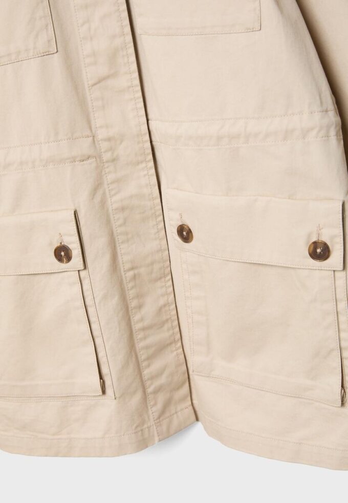 Parka de algodón con bolsillos Parka de algodón con bolsillos
