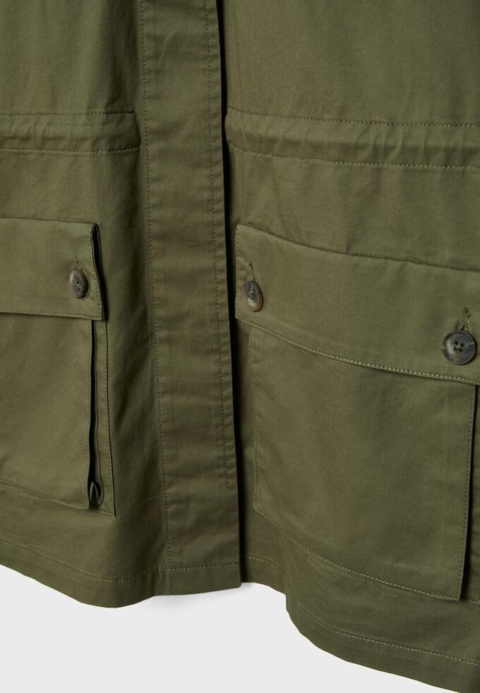 Parka de algodón con bolsillos Parka de algodón con bolsillos