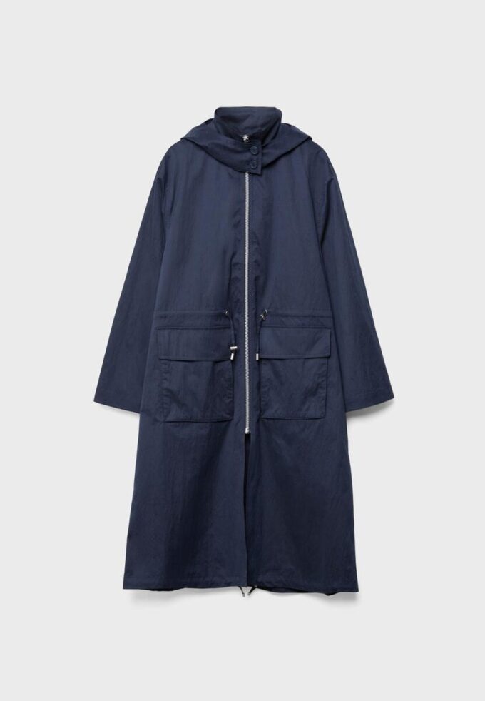 Parka larga y holgada Parka larga y holgada
