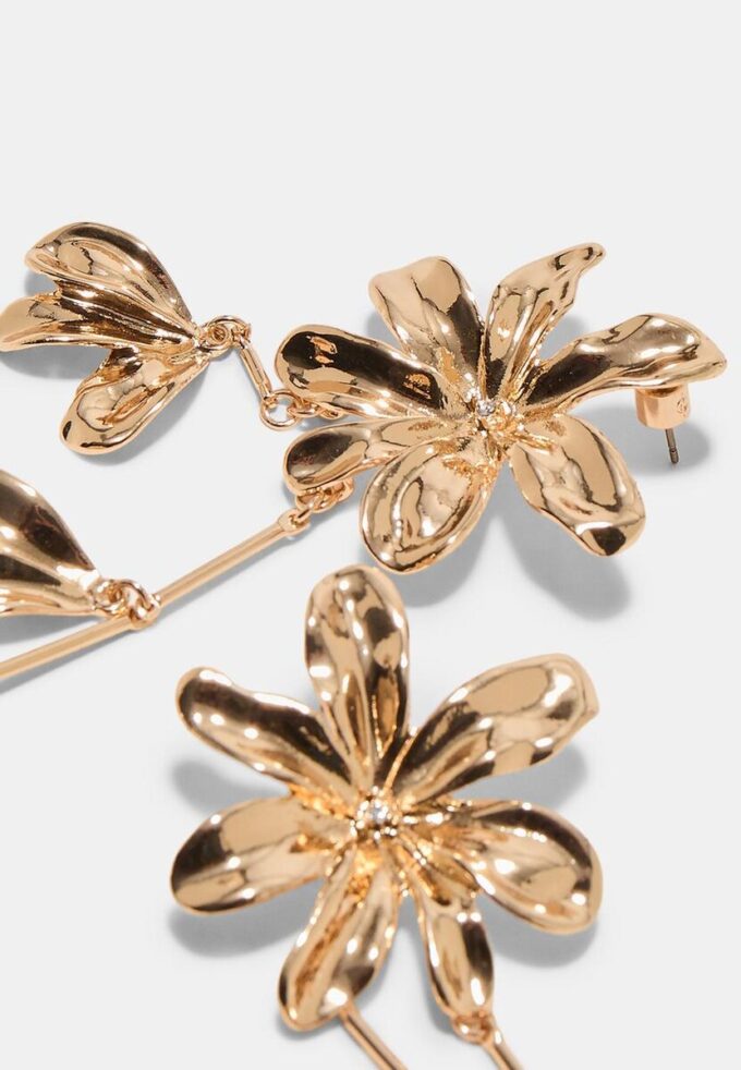 Pendientes colgantes con forma de flor