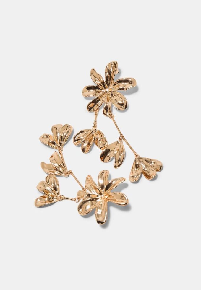 Pendientes colgantes con forma de flor