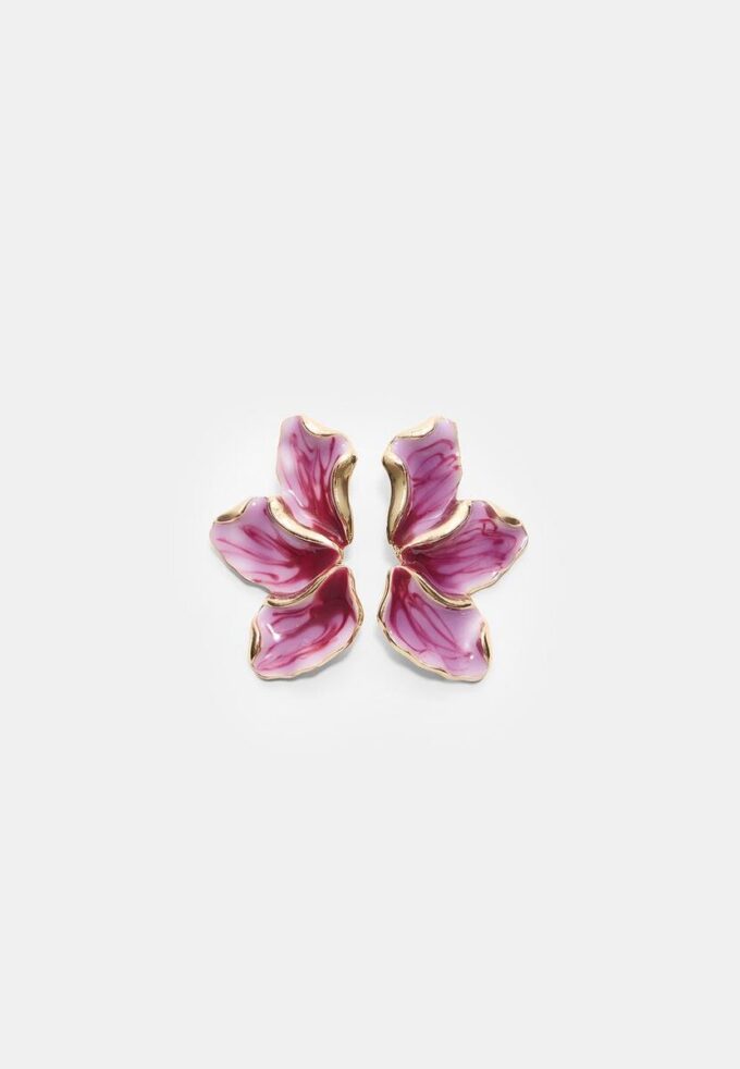 Pendientes de abanico esmaltados