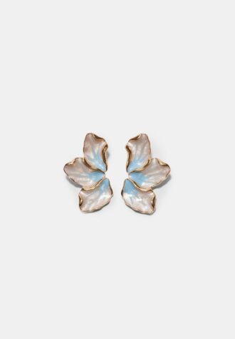 Pendientes de abanico esmaltados