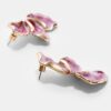 Pendientes de abanico esmaltados